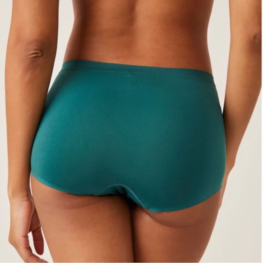 NWT Free People Intimately No Show Seamless Boyshort Panty Undies Evergreen XS/S